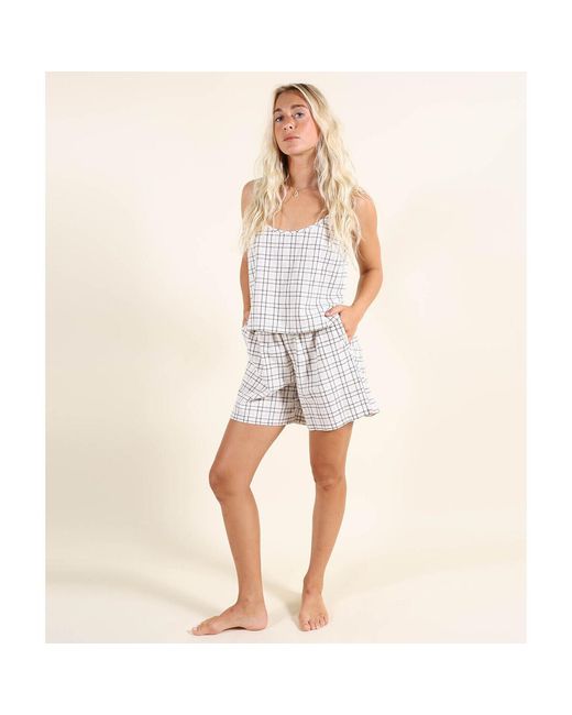 Short Short CHECKS Oxbow en coloris White