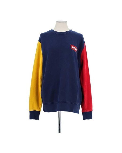 Pull Pull En Coton Levi's en coloris Blue