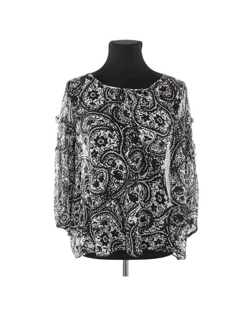 Blouses Blouse en soie noire Diane von Furstenberg en coloris Black