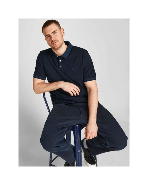 Polos Jack & Jones pour homme en coloris Blue