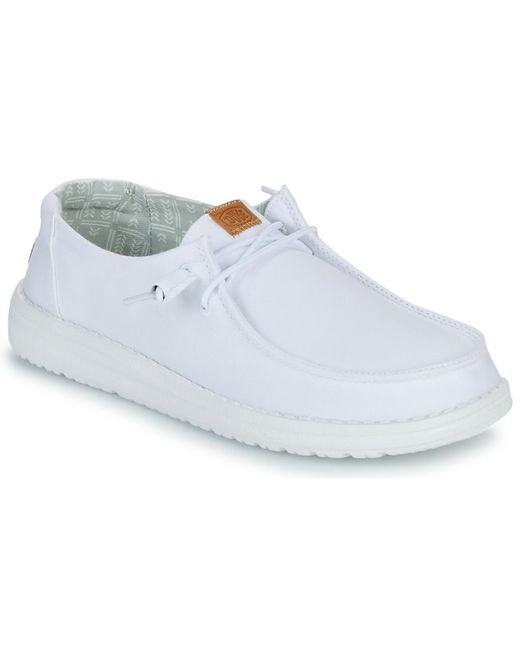 HeyDude Instappers Wendy Stretch Canvas in het Blue