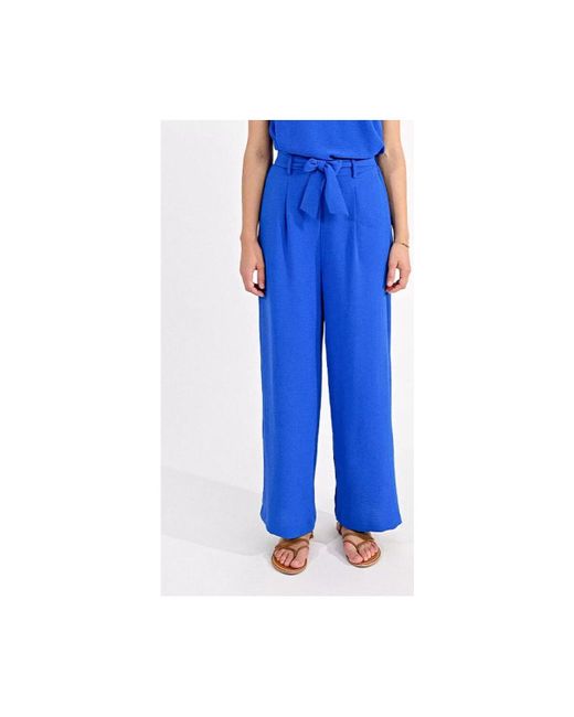 Pantalon - LADIES WOVEN PANTS Molly Bracken en coloris Blue
