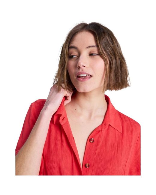 Robe Island Escape Solid Roxy en coloris Red