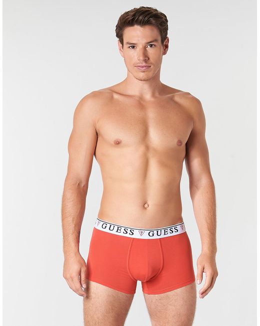 Guess Boxer Brian Boxer Trunk Pack X4 in Blue für Herren