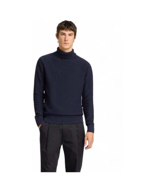 Pull 14636356632950 SELECTED pour homme en coloris Blue
