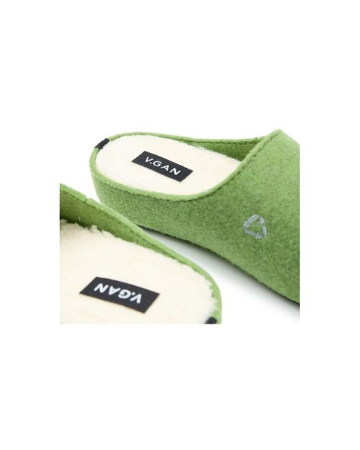 Chaussons Date Mule Chaussons V.Gan en coloris Green