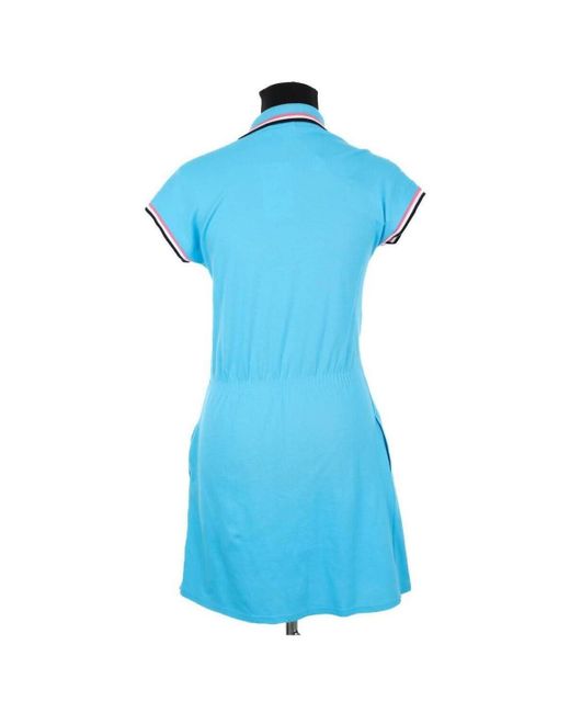 Robe courte Robe en coton Lacoste en coloris Blue