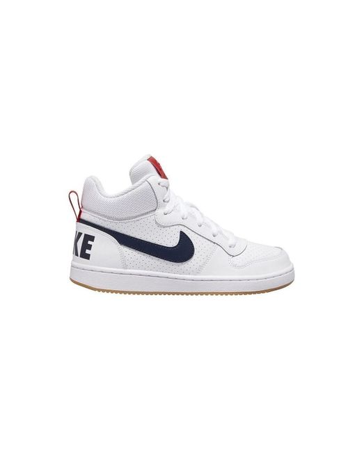 Ville basse Court Borough Mid Nike en coloris White