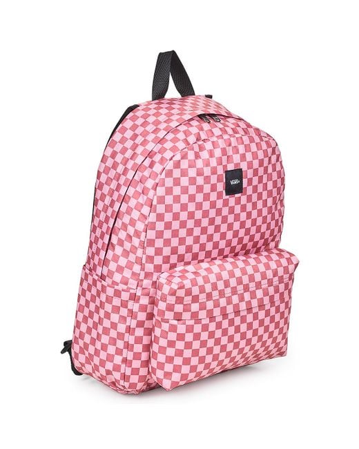 Vans Pink Rucksack Old Skool Check Backpack