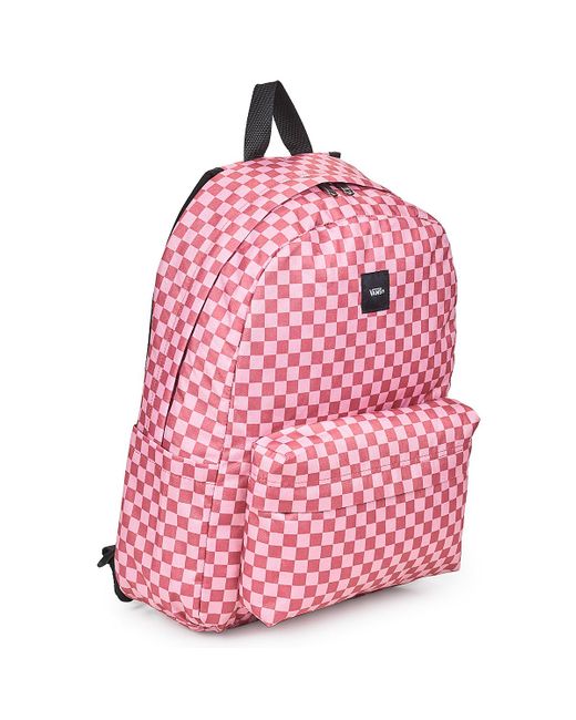 Sac a dos OLD SKOOL CHECK BACKPACK Vans en coloris Pink