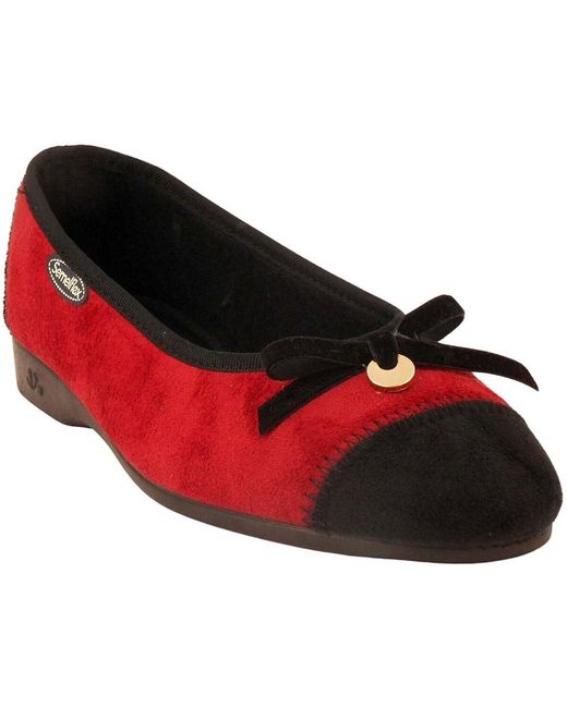 Chaussons Domi 2 Semelflex en coloris Red