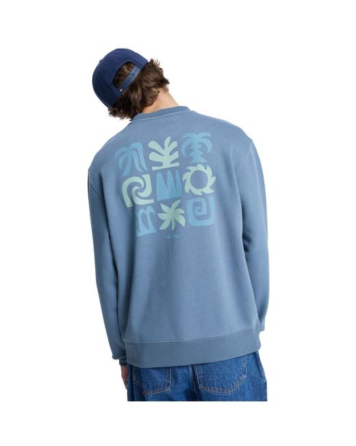 Sweat-shirt Salt Water Graphic Quiksilver pour homme en coloris Blue