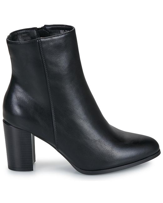 Moony Mood Enkellaarzen Payton in het Black