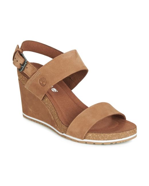 timberland ladies wedge sandals