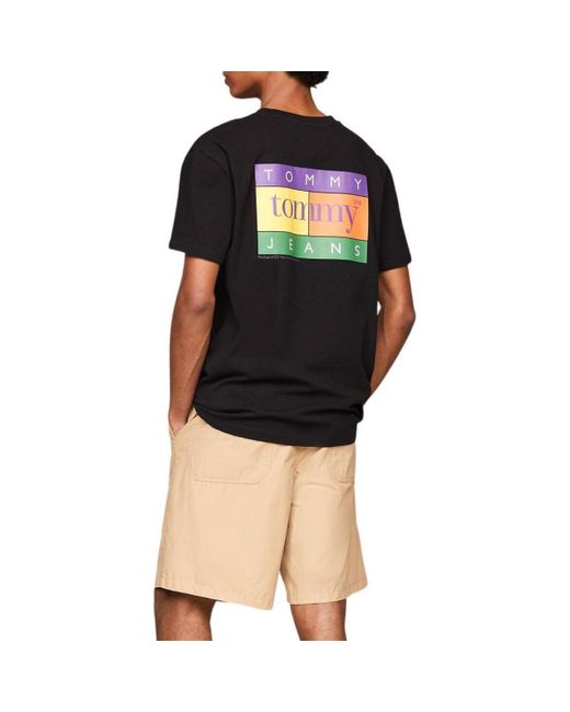 T-shirt Tommy Hilfiger pour homme en coloris Black