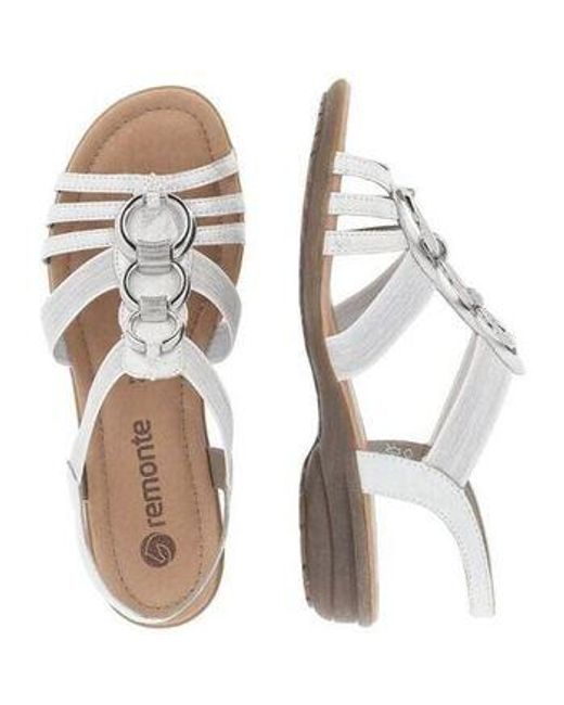 Remonte Sandalen R3605 80-Blanc Combiné R3605 in het Metallic