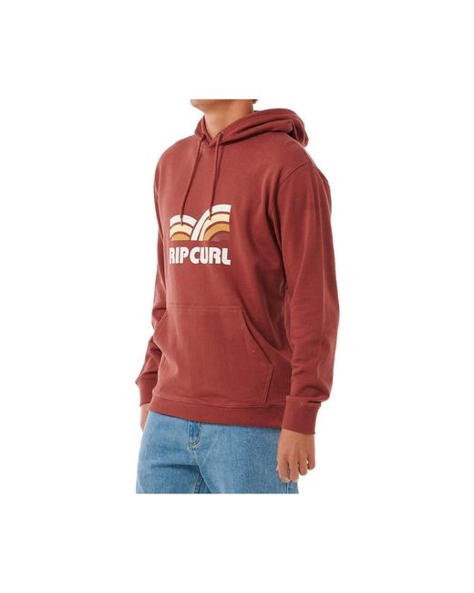 Sweat-shirt SURF REVIVAL CAPTURE HOOD Rip Curl pour homme en coloris Red