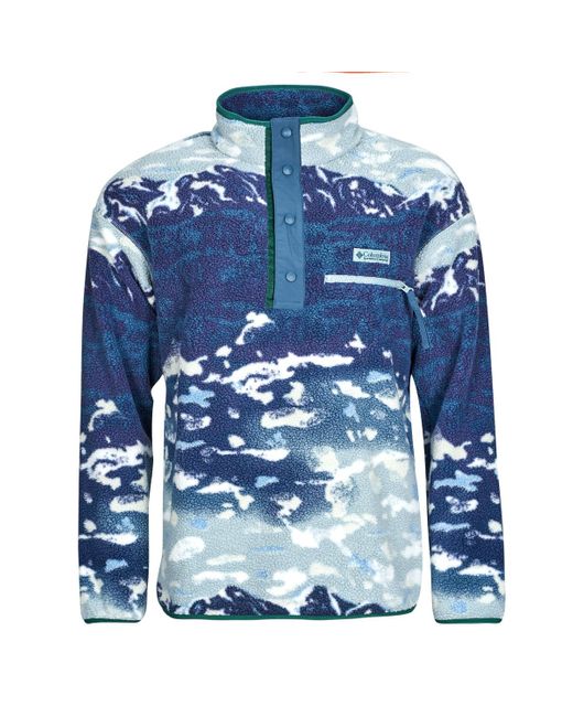 Columbia Fleecepullover Helvetia Ii Printed Half Snap Fleece in Blue für Herren