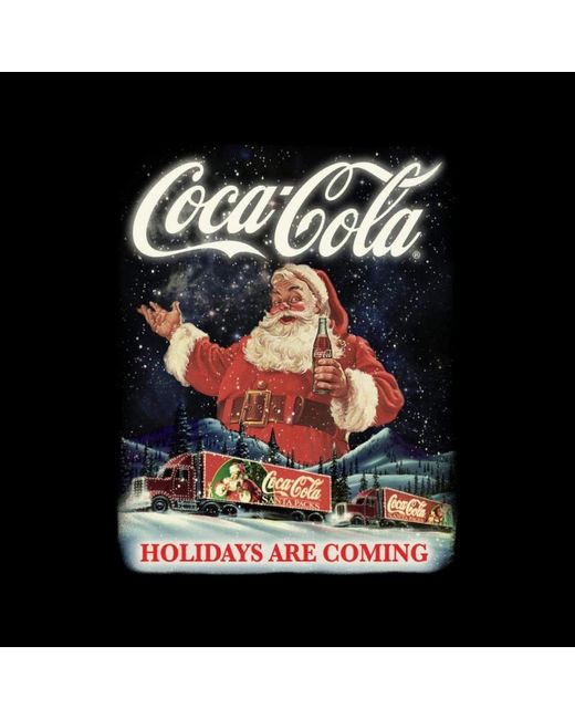T-shirt Holidays Are Coming Coca Cola en coloris Black