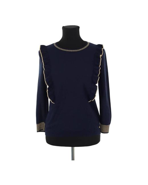 Pull Pull en coton bleu Des Petits Hauts en coloris Blue