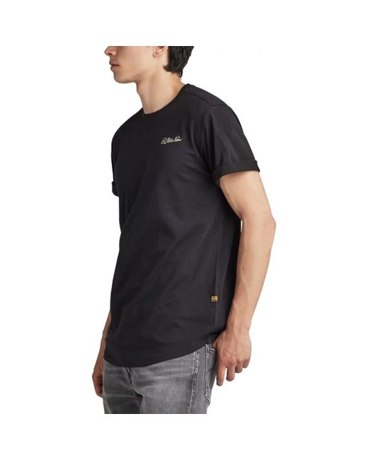 T-shirt T-shirt noir avec cils arrire Gr G-Star RAW pour homme en coloris Black