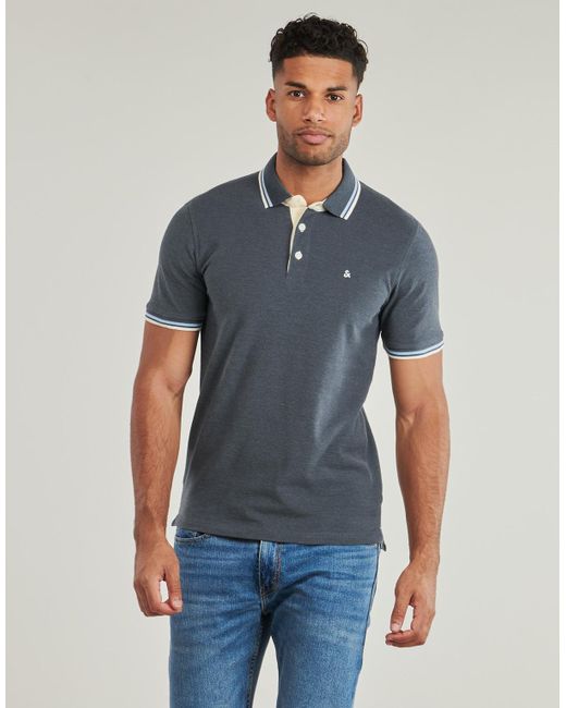 Polo JJEPAULOS Jack & Jones pour homme en coloris Blue