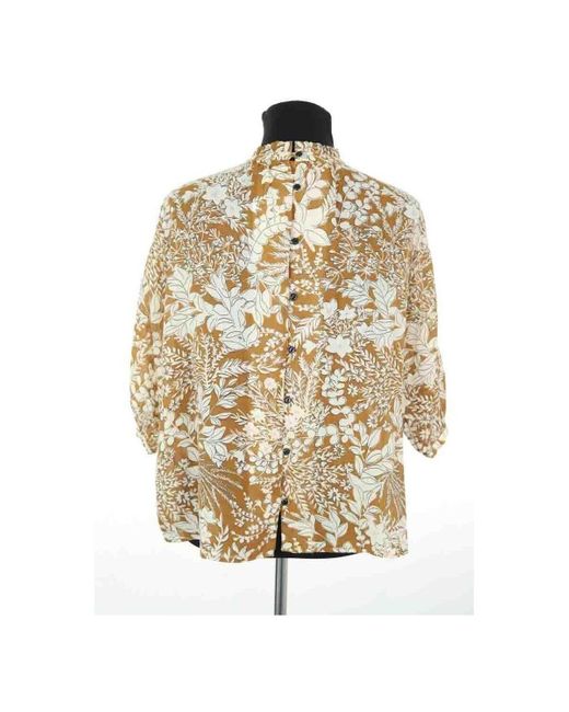 Blouses Blouse en coton Des Petits Hauts en coloris Metallic