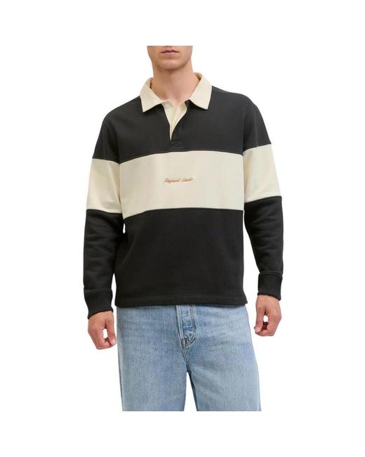 Jack & Jones Polo Shirt Korte Mouw in het Black voor heren