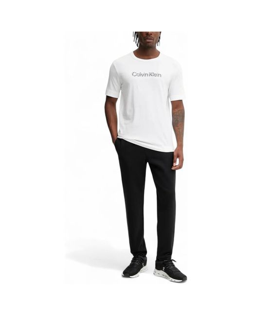 Calvin Klein Polo Shirt Lange Mouw Graphic S/S T-S Lvgms5K183 in het White voor heren