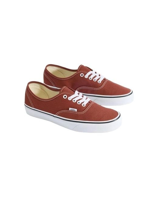 Baskets Basses Authentic Vans pour homme en coloris Red