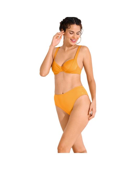 Maillots de bain Bas maillot slip de bain taille haute KARPATHOS Cheek Lisca en coloris Orange