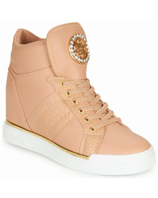 Guess Hoge Sneakers Fl5fre-ele12-pink - Bespaar 38% - Lyst