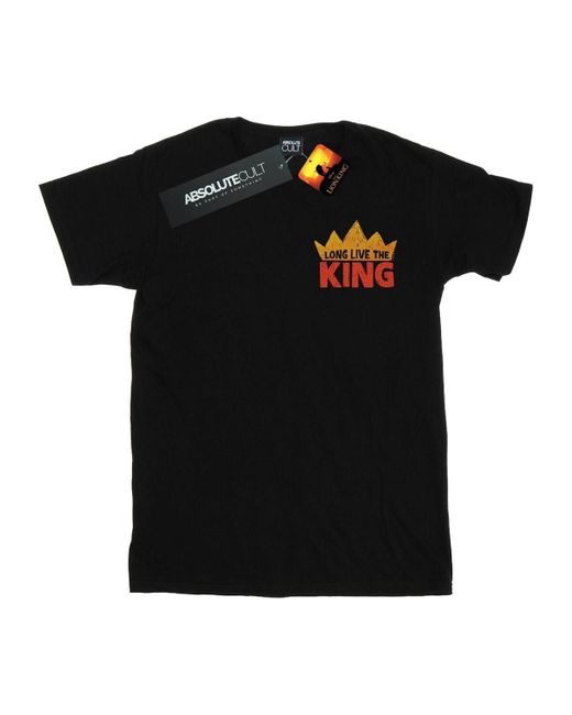 T-shirt The Lion King Movie Long Live Breast Print Disney en coloris Black