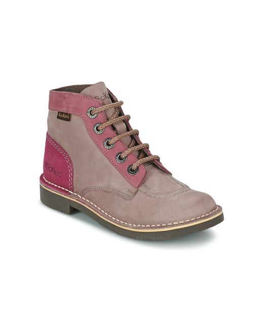 Boots KICK COL Kickers en coloris Brown