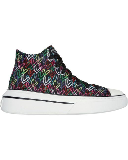 Baskets montantes Basket Montante à Lacets Love Letters Skechers en coloris Blue