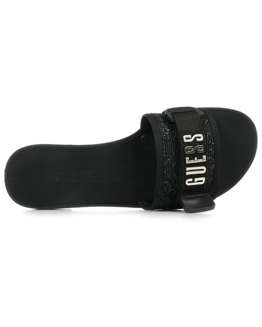 Mules Elyze 3 Guess en coloris Black