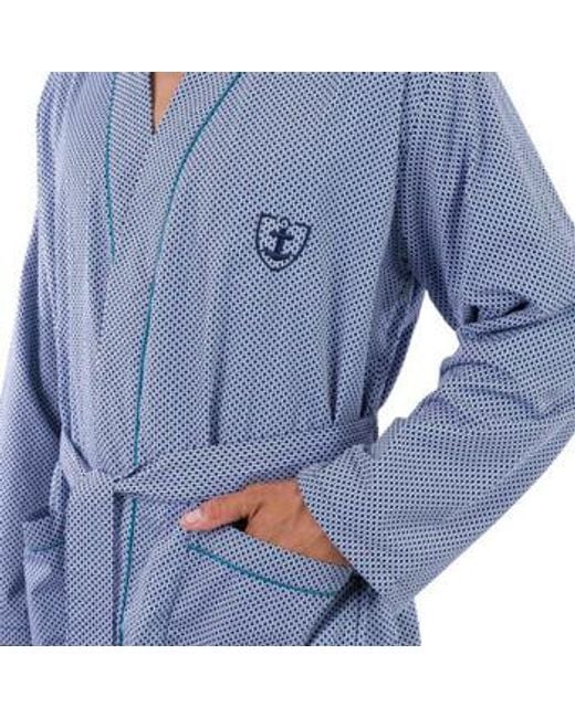 Pyjamas Chemises de nuit Peignoir en pur popeline de coton