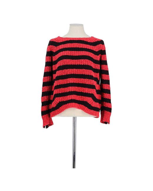 Pull Pull En Coton Maje en coloris Red