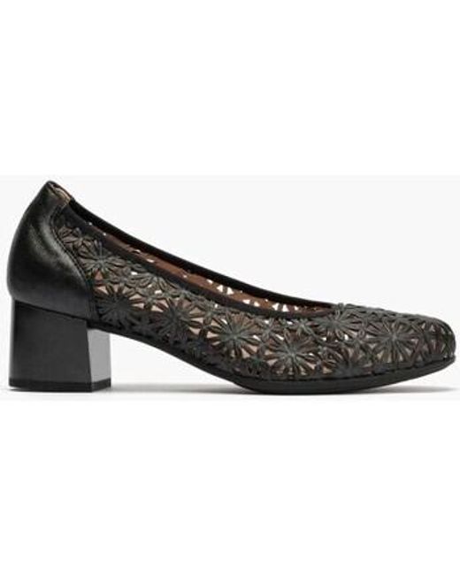Chaussures escarpins Zapatos de salón de mujer con piel picada y tacón medio NEG Pitillos en coloris Black