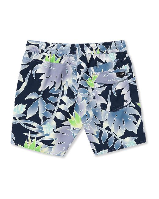 Maillots de bain Bañador Lido Print Trunk 17 - Navy Volcom pour homme en coloris Blue