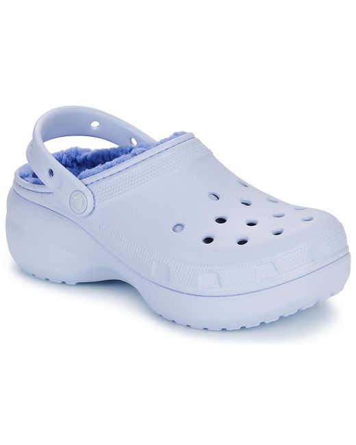 Sabots Classic Platform Lined Clog W CROCSTM en coloris Blue
