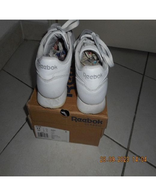Baskets basses Basket cuir blanc Reebok en coloris Gray