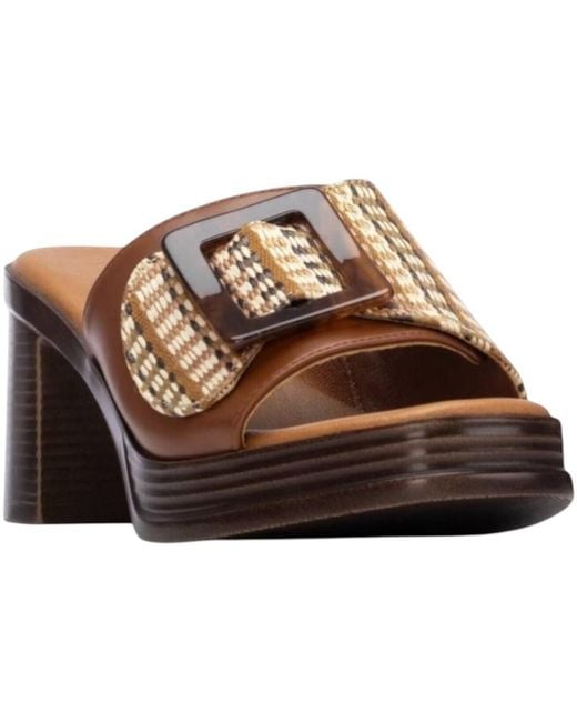 Mules 175028 Refresh en coloris Brown