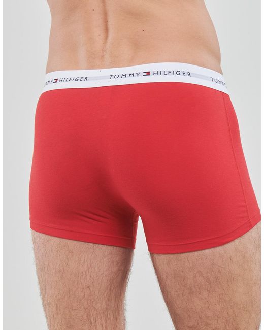 Boxers 3P TRUNK Tommy Hilfiger pour homme en coloris White