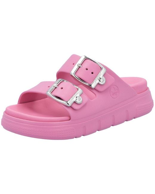 Rieker Slippers in het Pink