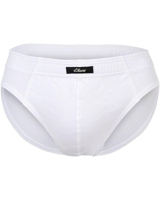 Slips Slip Paquet de 7 S.oliver pour homme en coloris White