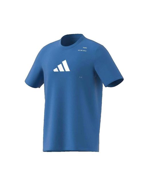 T-shirt T-shirt M PADEL CAT G Bleu Adidas pour homme en coloris Blue