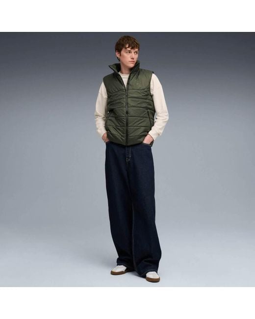 Gilet Ess Padded Vest PUMA pour homme en coloris Green