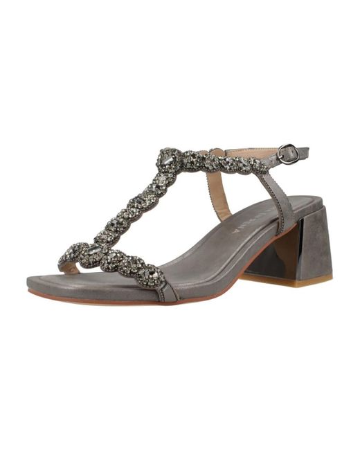 Alma En Pena. Sandalen V2550943 in het Metallic