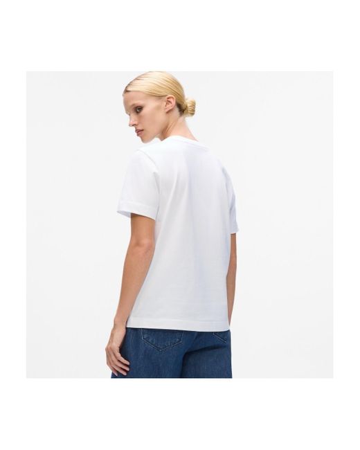 T-shirt SIGNATURE SEQUINS T-SHIRT Karl Lagerfeld en coloris White
